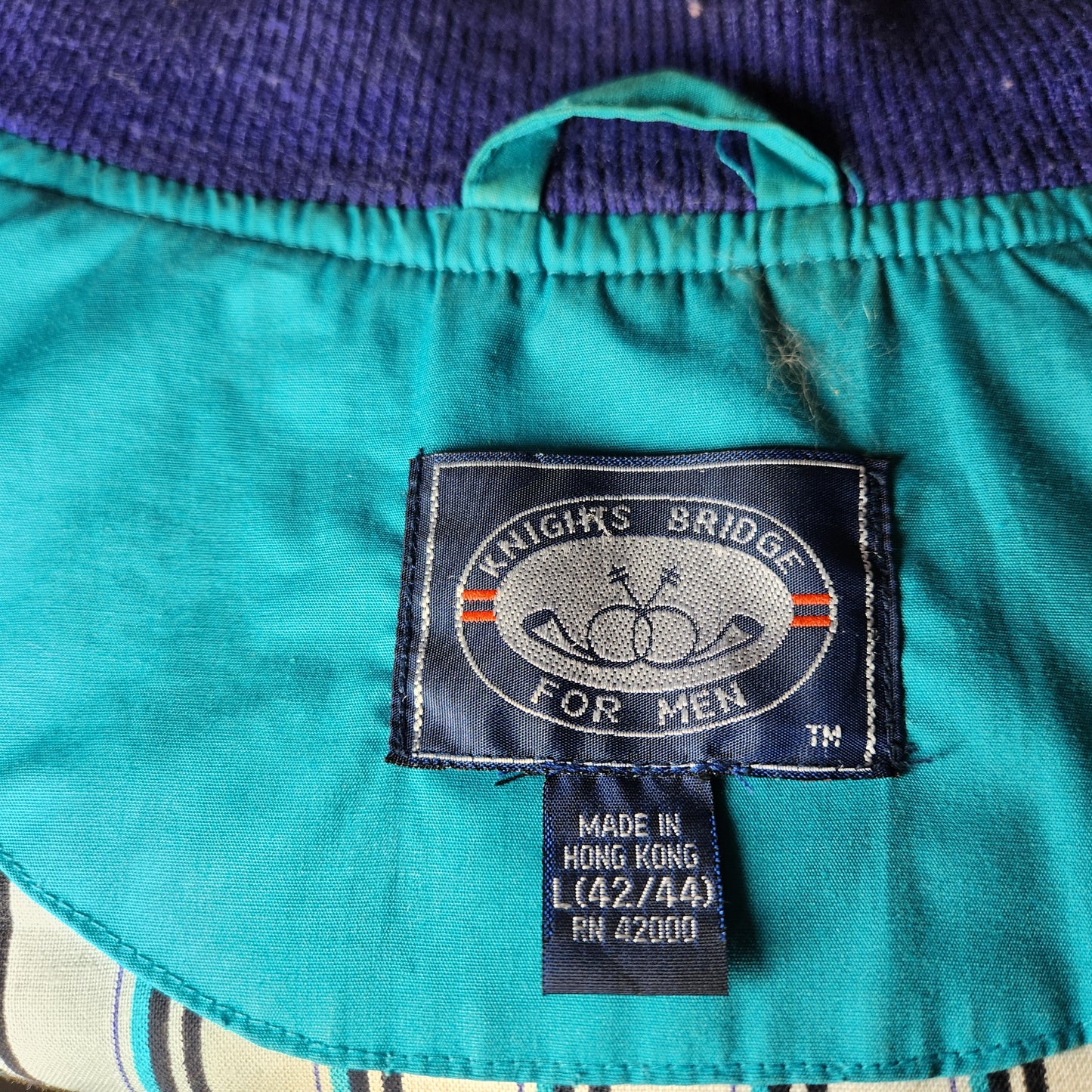 1990's Turquoise Nylon Jacket