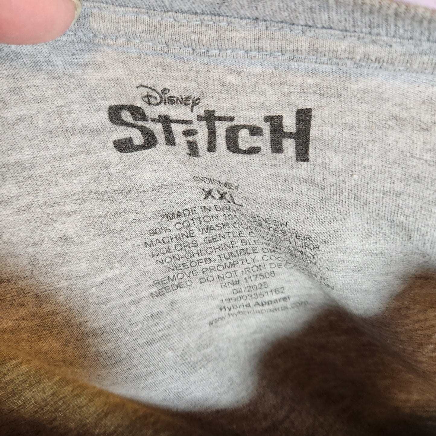 Grey Tee "Disney's Stitch"