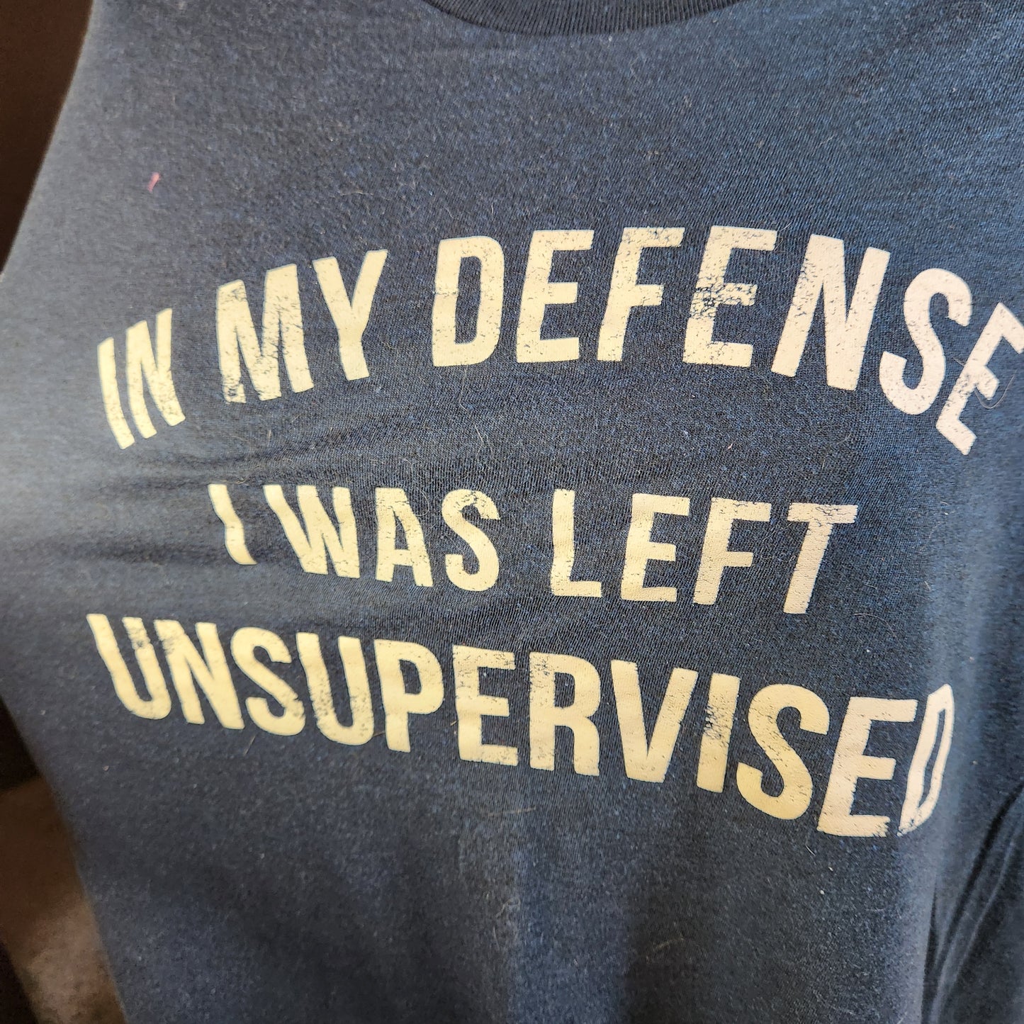 Navy Blue "Unsupervised" Tee