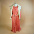 1980's Pink, Pleated Dress
