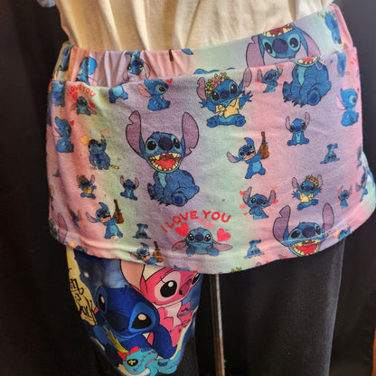Stitch Pants with Attatched Skirt