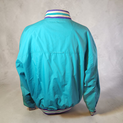 1990's Turquoise Nylon Jacket