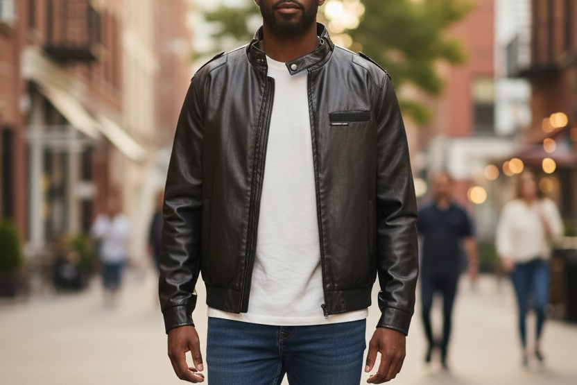 Members Only Jacket! Faux Leather Jacket