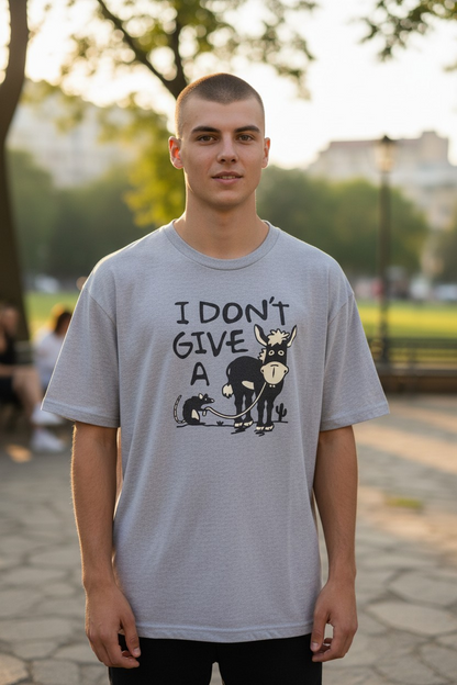 Grey Funny "I Don't" Tee