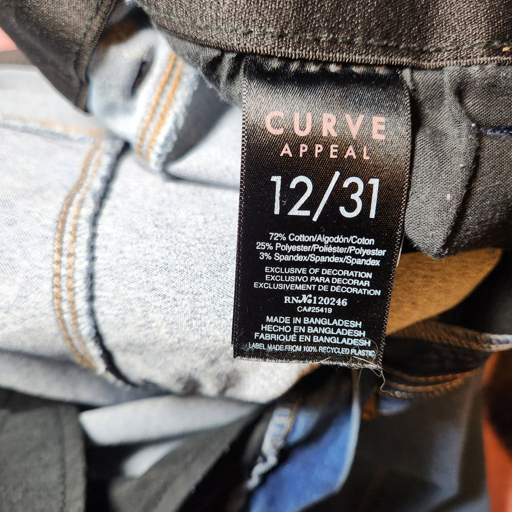 Blue Curve Elastic Waist Jeans