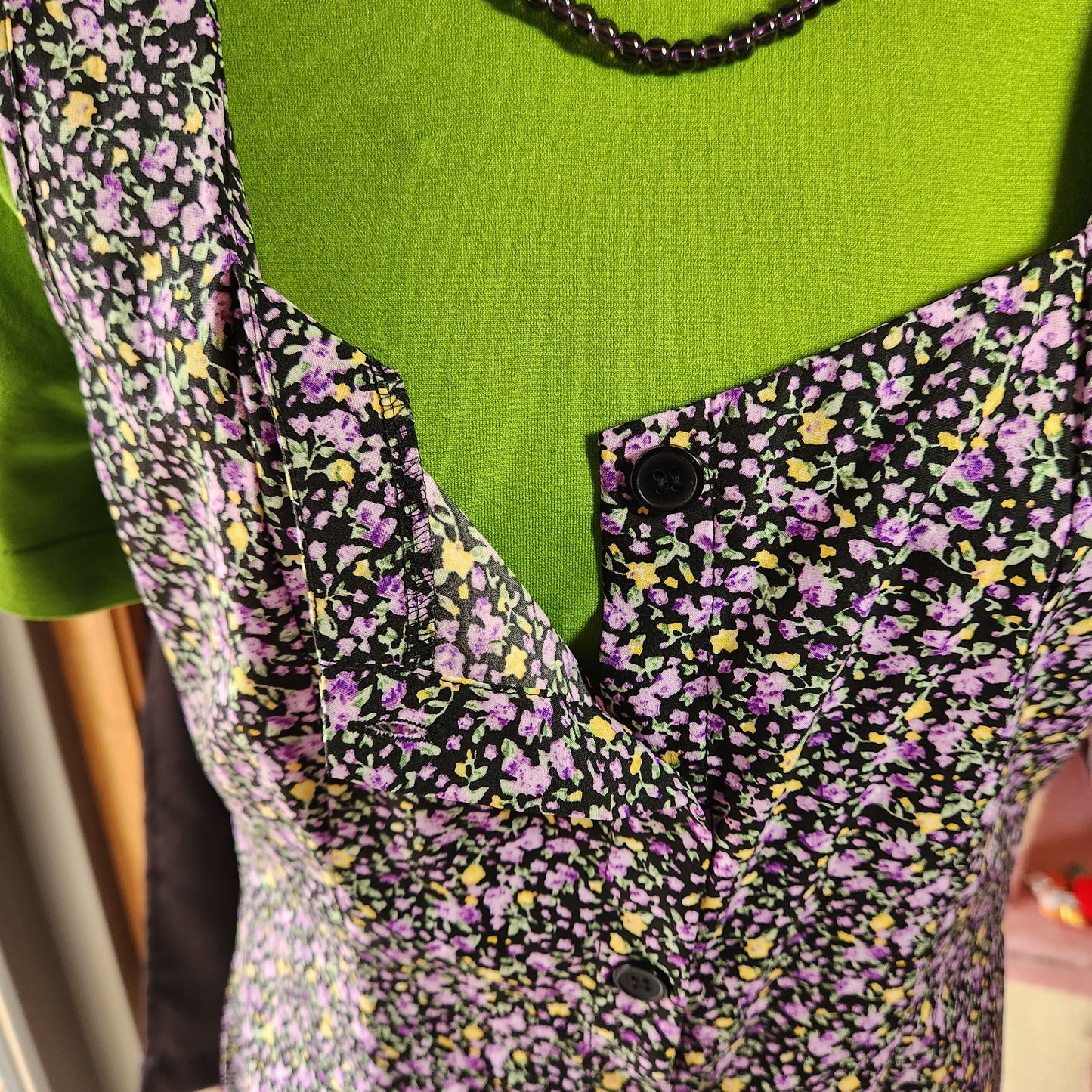 Wednesday's Girl Floral Button Up Dress