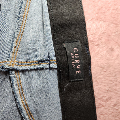 Blue Curve Elastic Waist Jeans