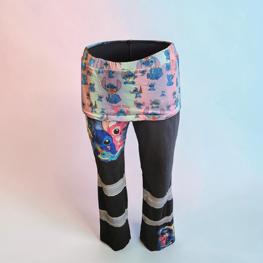 Stitch Pants with Attatched Skirt