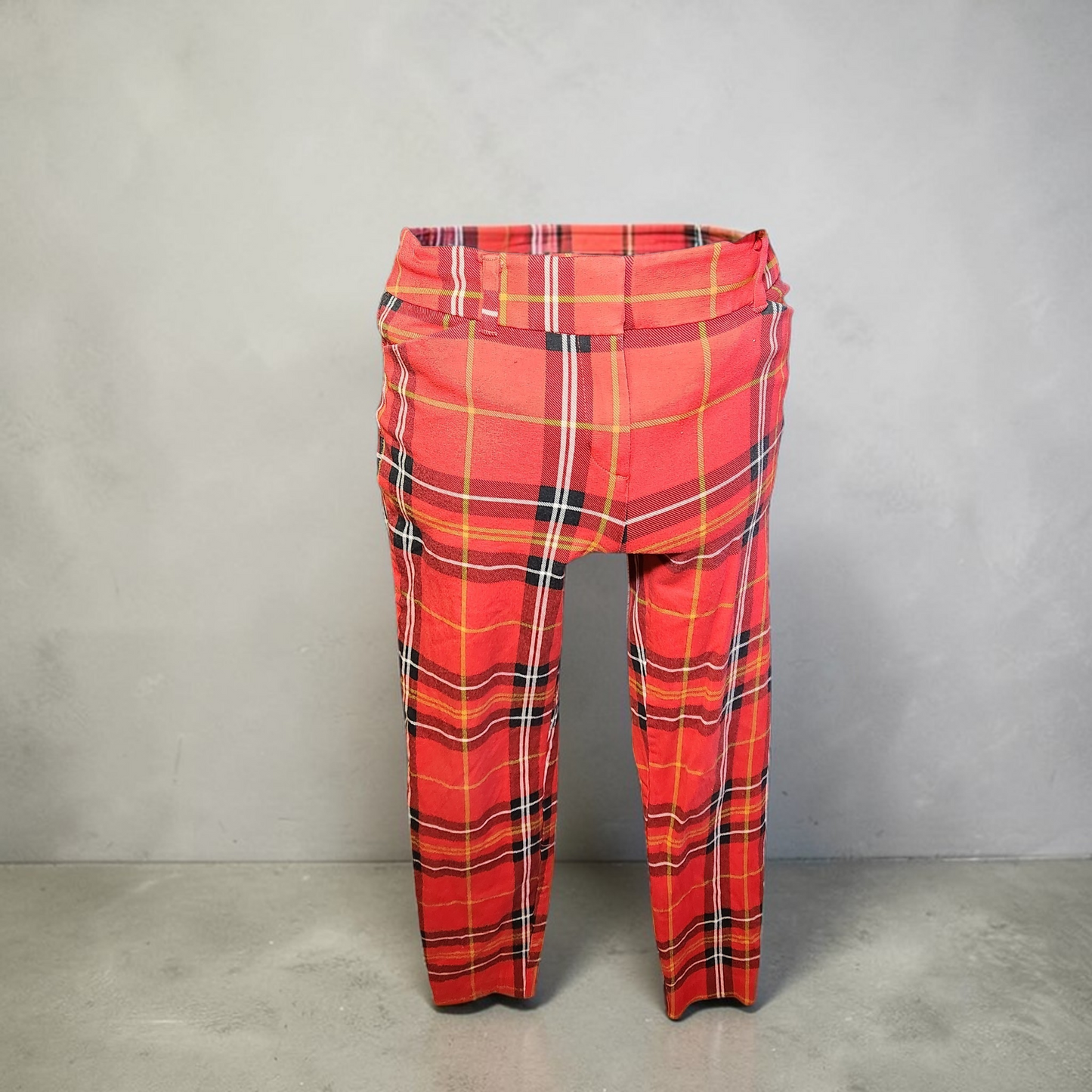 Y2K Red Plaid Pants