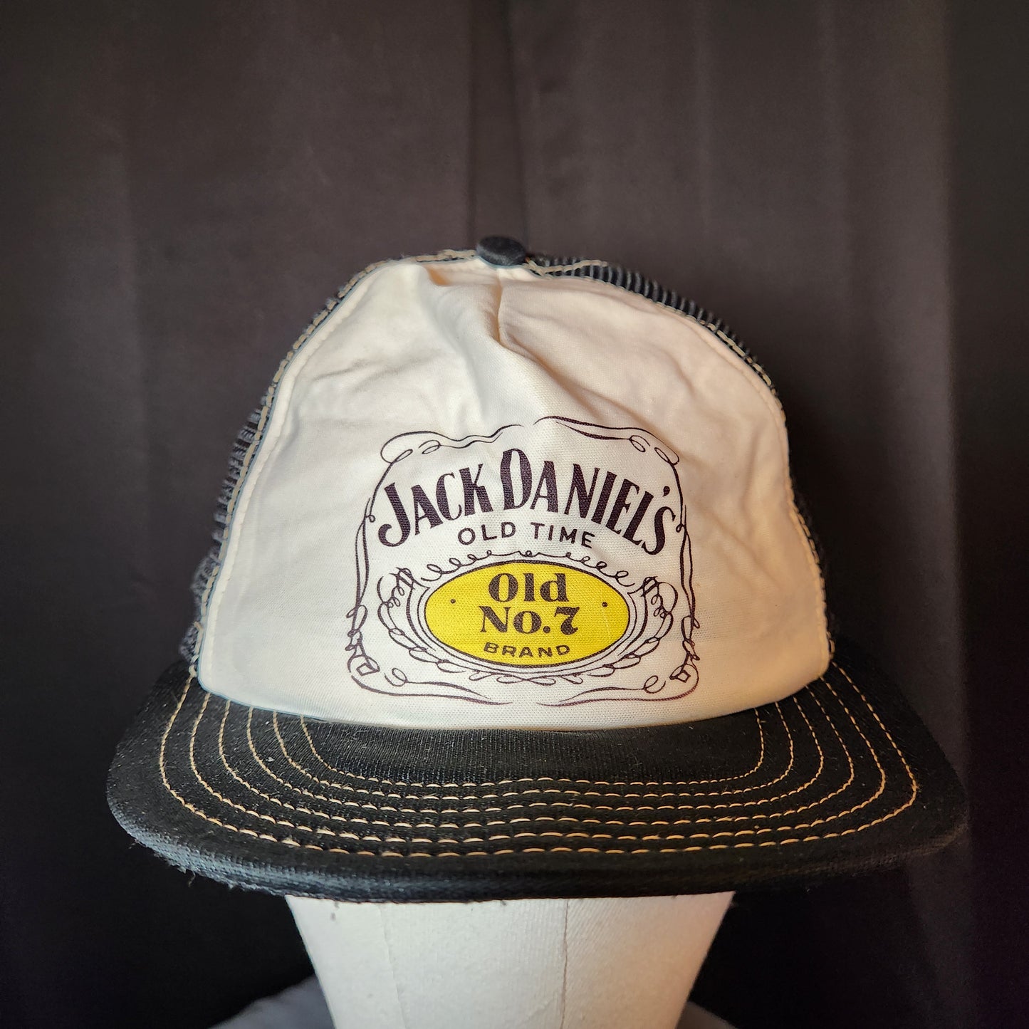 Jack Daniel's White and Black Trucker Hat