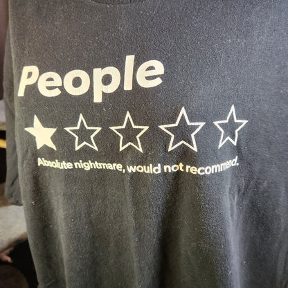 Black "People" Tee