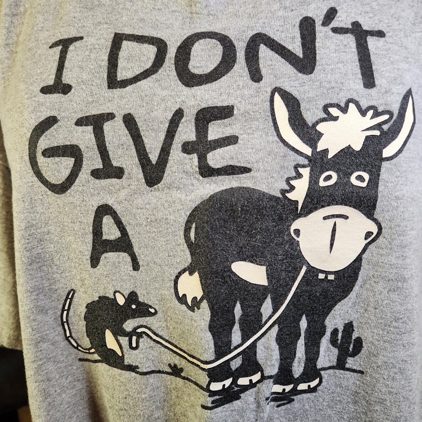 Grey Funny "I Don't" Tee