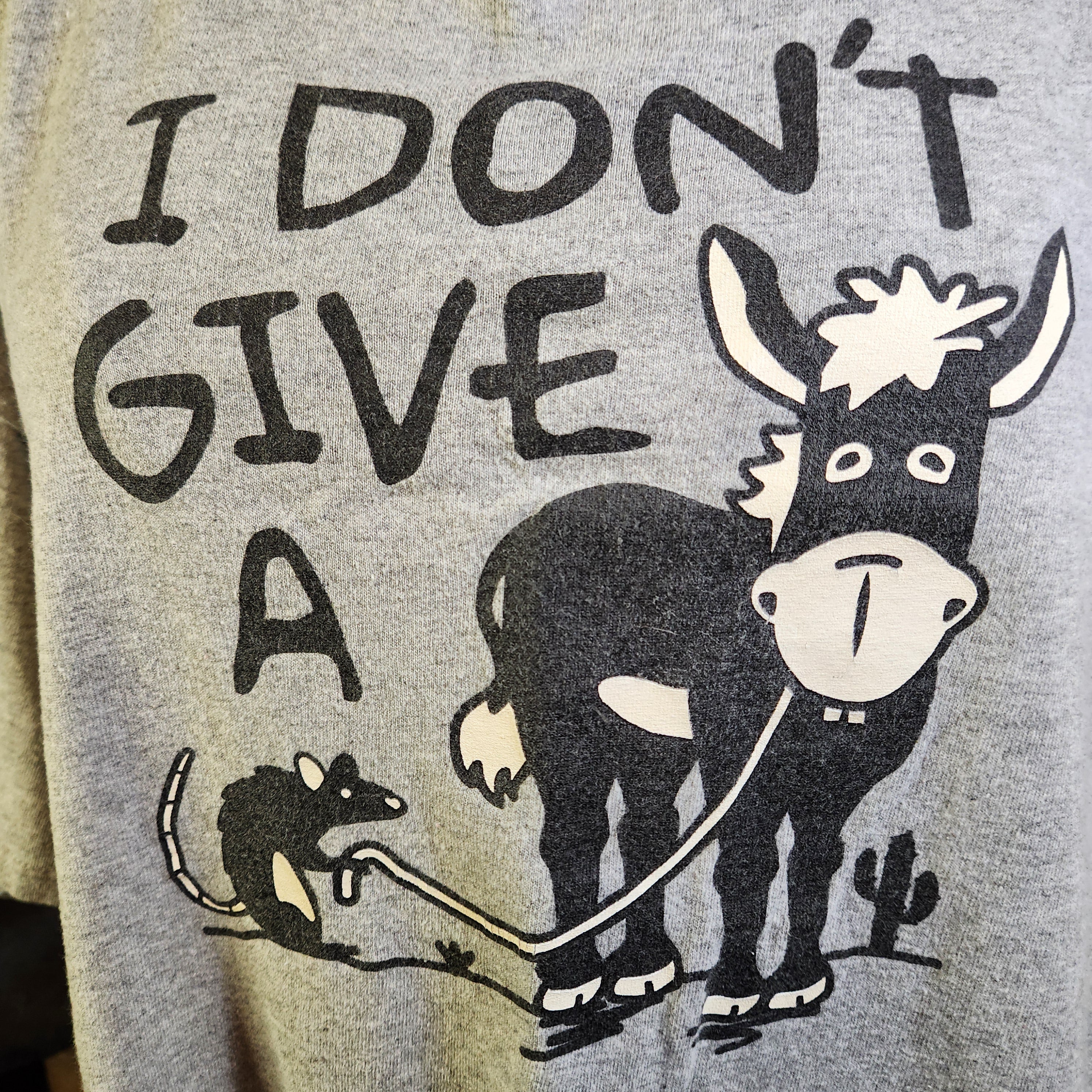 Grey Funny "I Don't" Tee