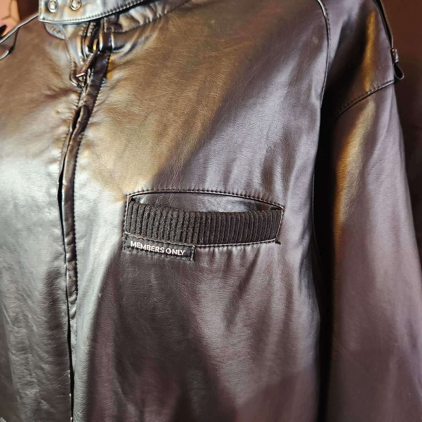 Members Only Jacket! Faux Leather Jacket