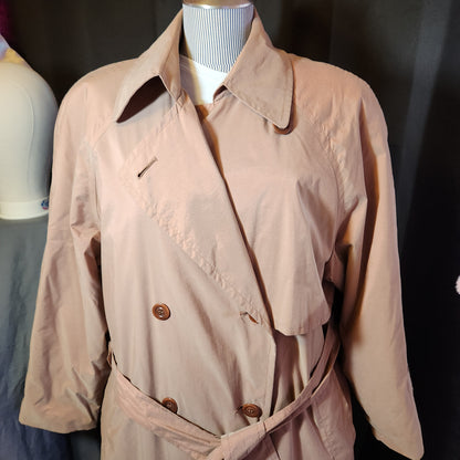 1990's Rose Gold Trench Coat
