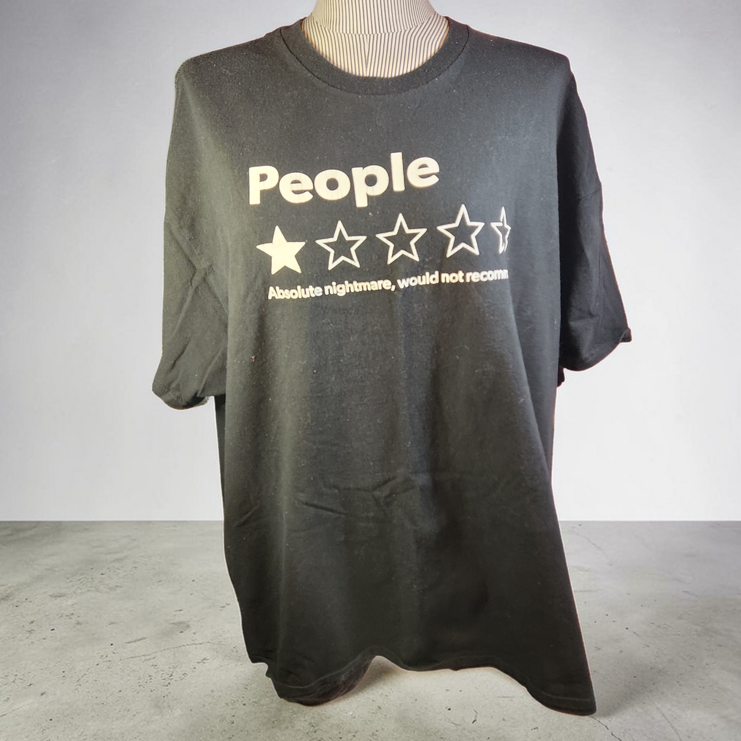 Black "People" Tee