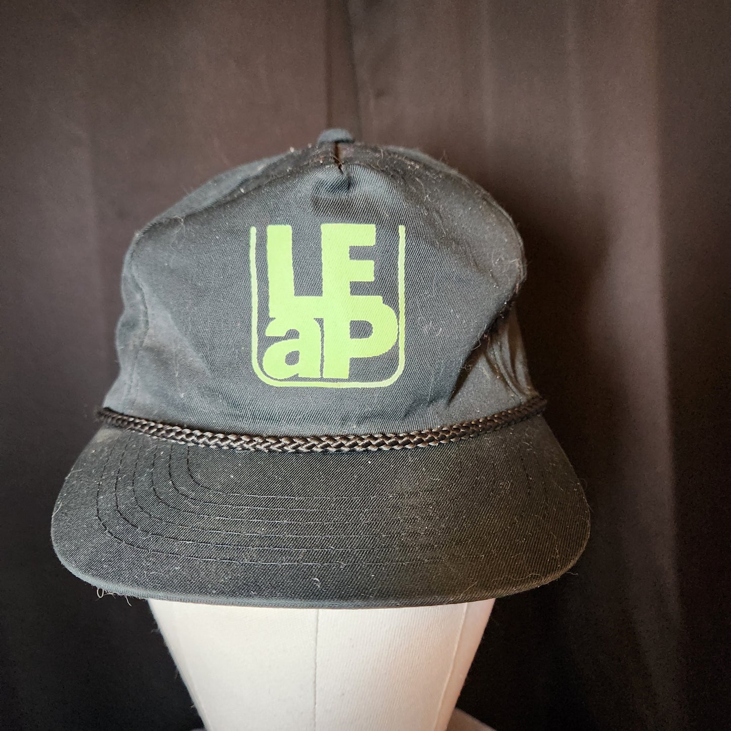 LEaP Black Fabric Baseball Cap