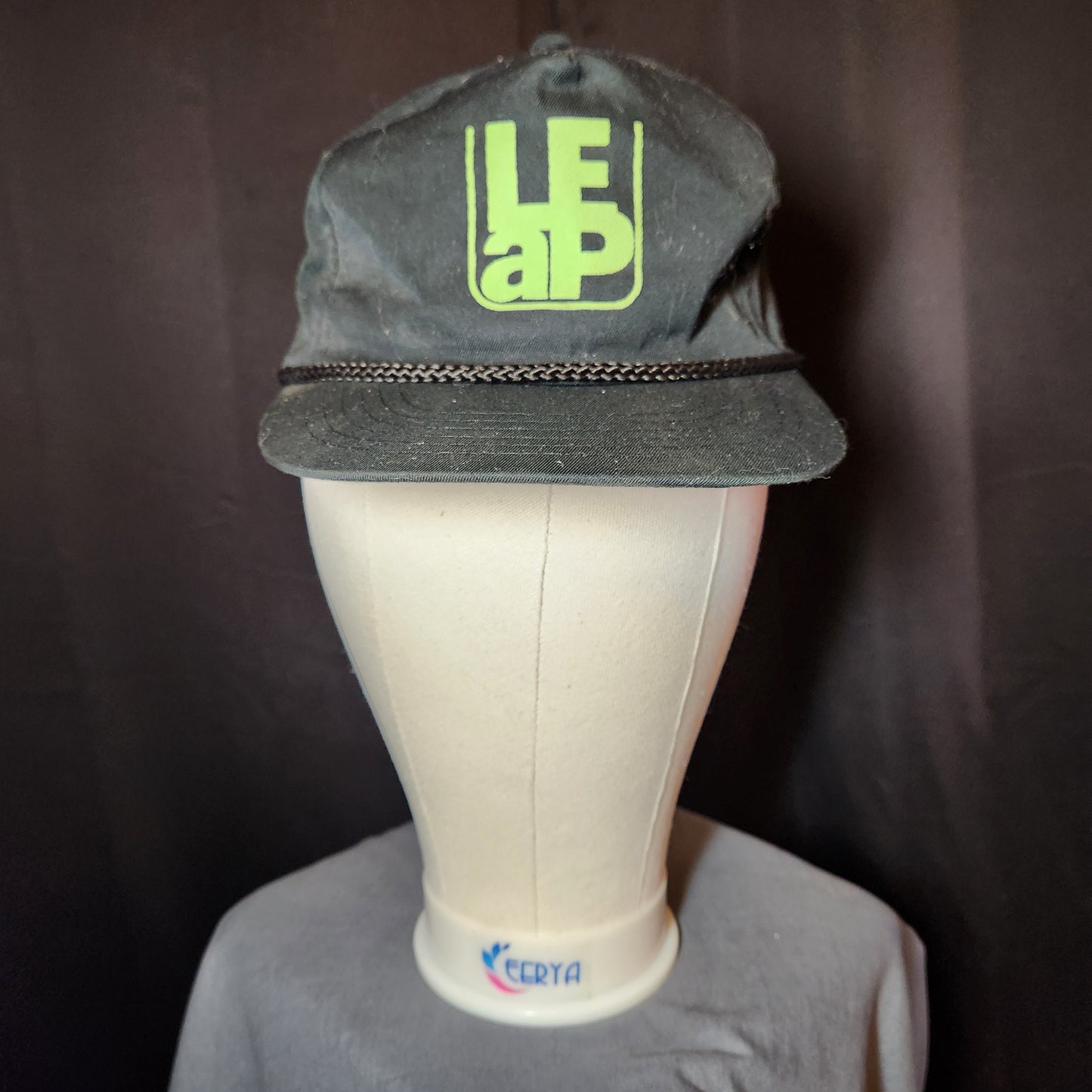 LEaP Black Fabric Baseball Cap