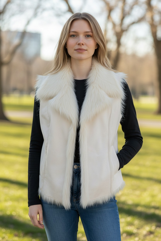 1990's Faux Fur Reversable Vest