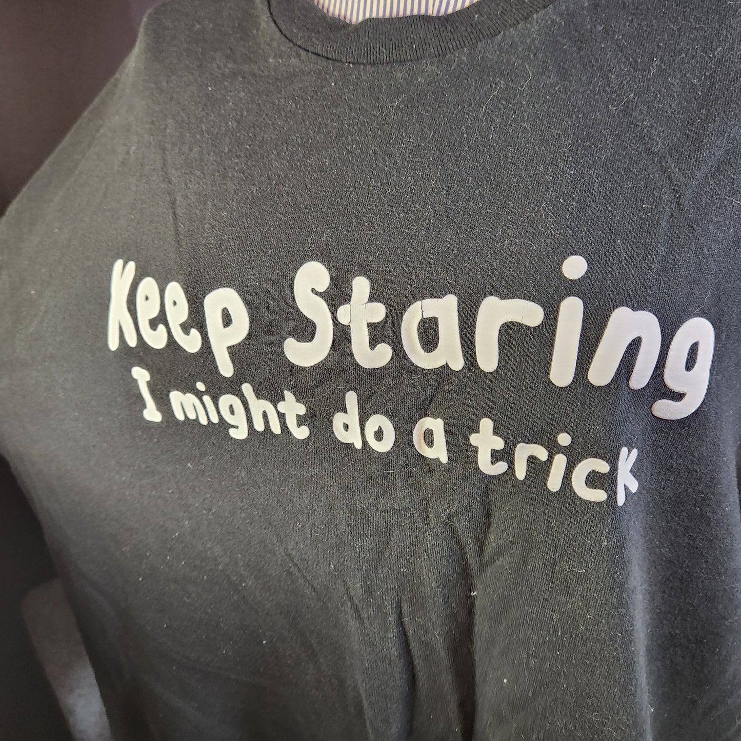 Black "Keep Staring" Tee