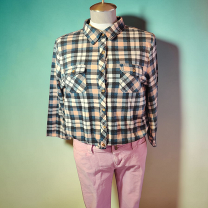 Pink Corduroy Jeans with Double Button Closure
