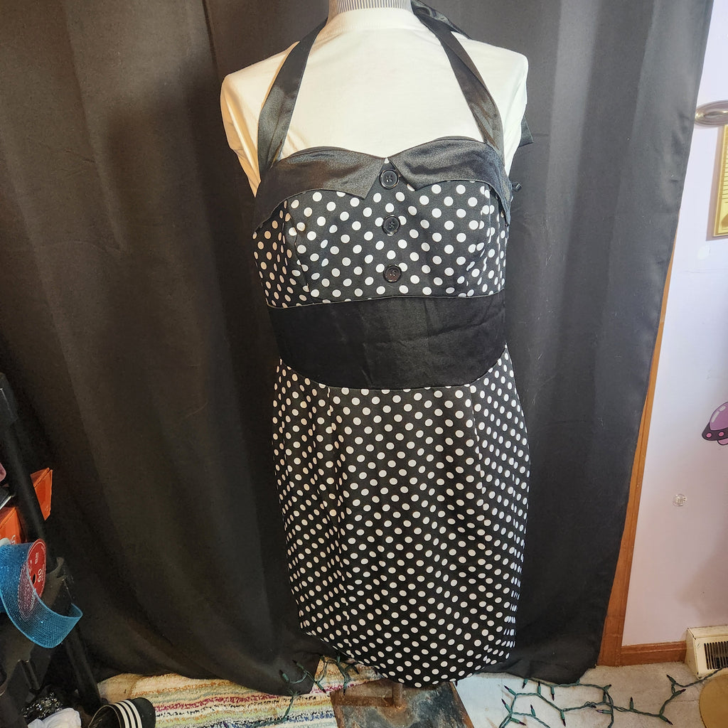Black Dress With White Poka Dots