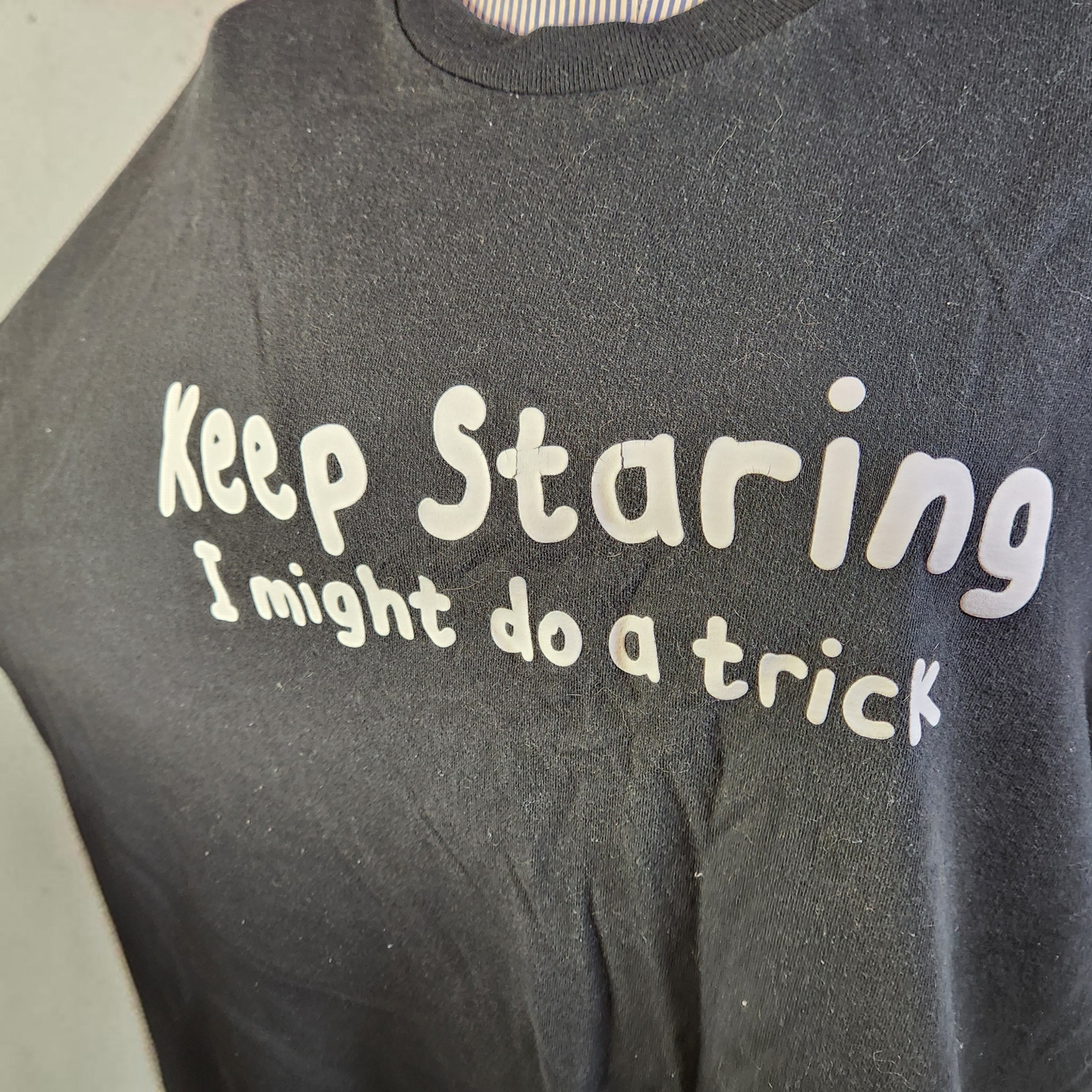 Black "Keep Staring" Tee