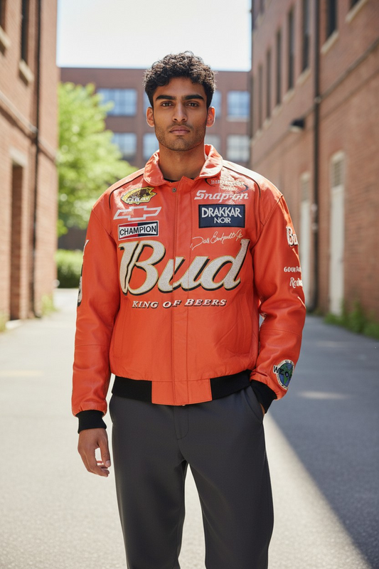 1990's Leather NASCAR "Dale Earnhardt Jr" Jacket