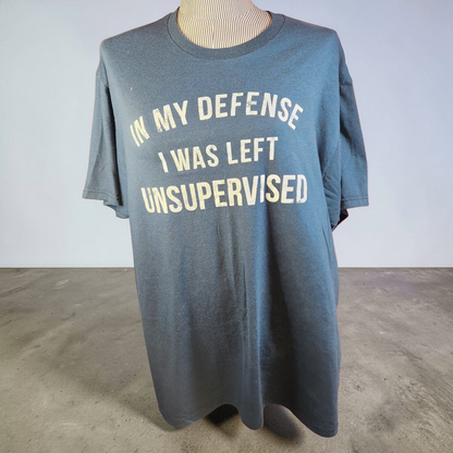 Navy Blue "Unsupervised" Tee