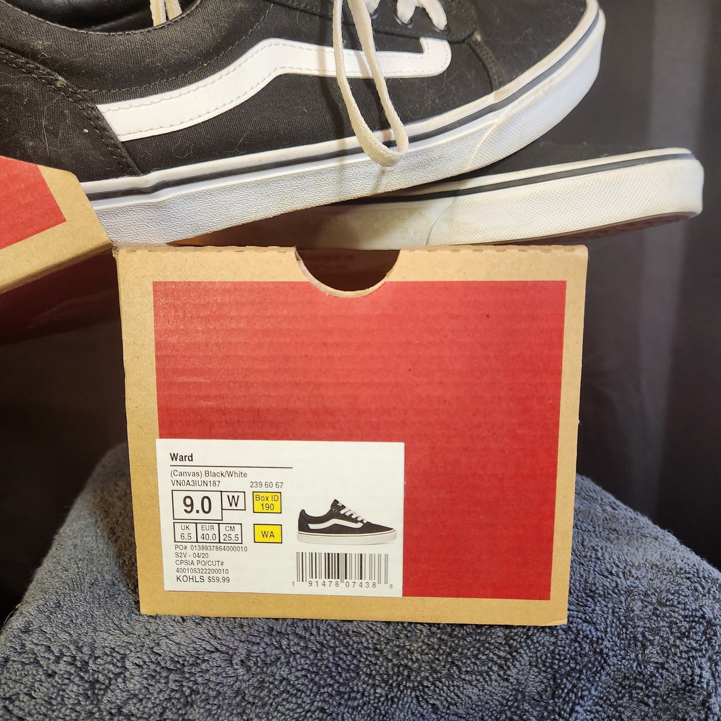 Vans Black and White Sneaker