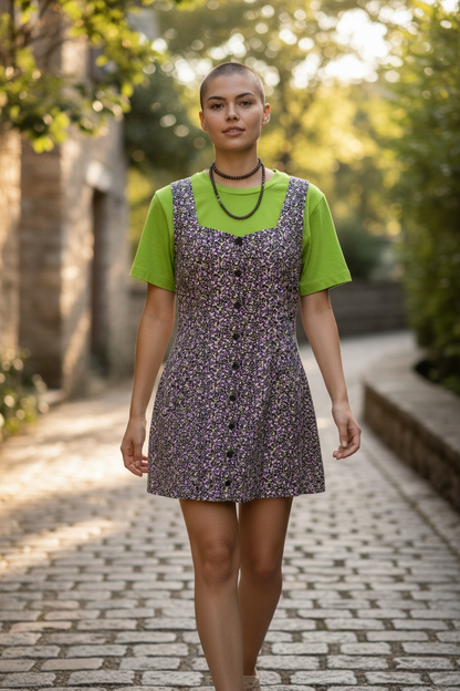 Wednesday's Girl Floral Button Up Dress