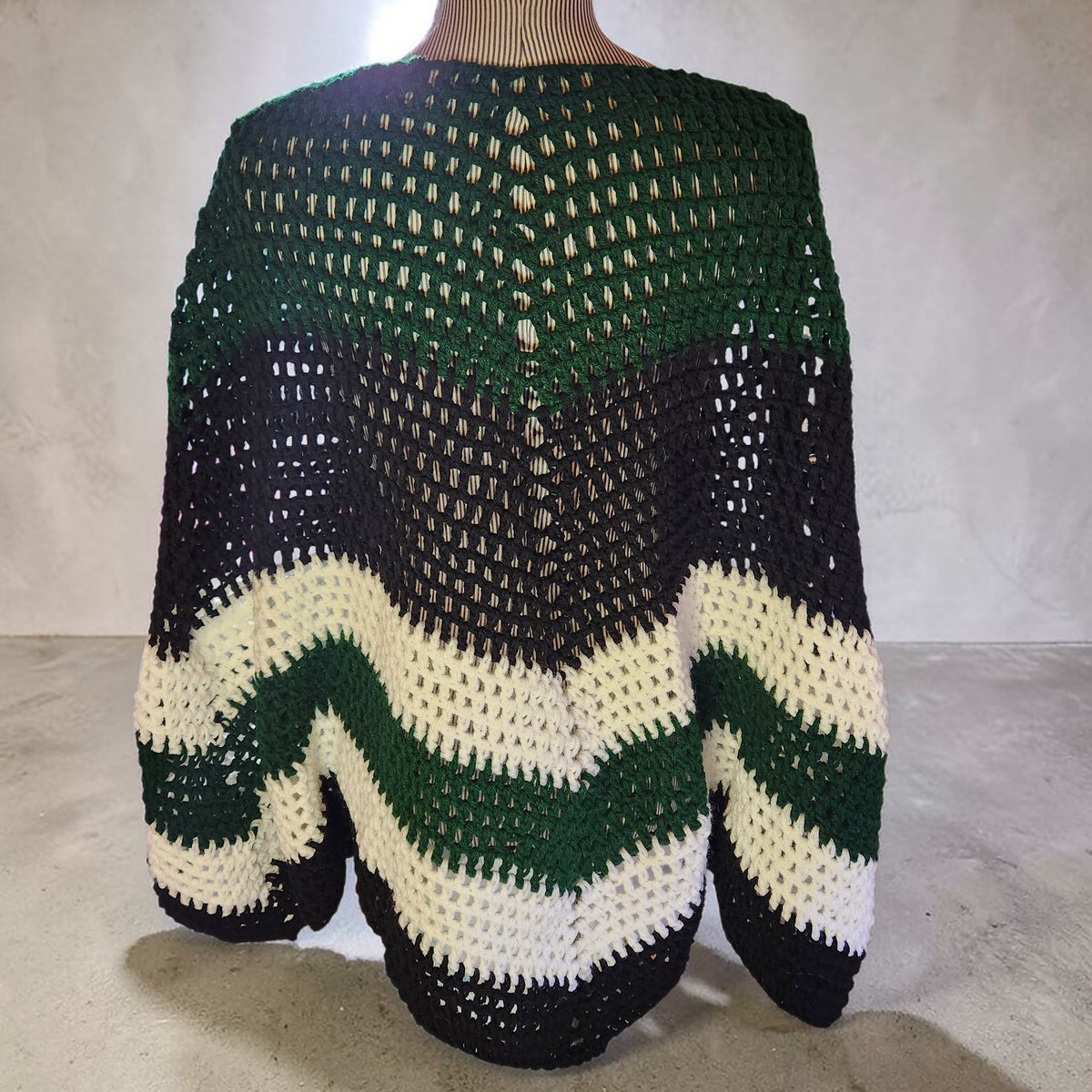 Handmade Crocheted Poncho