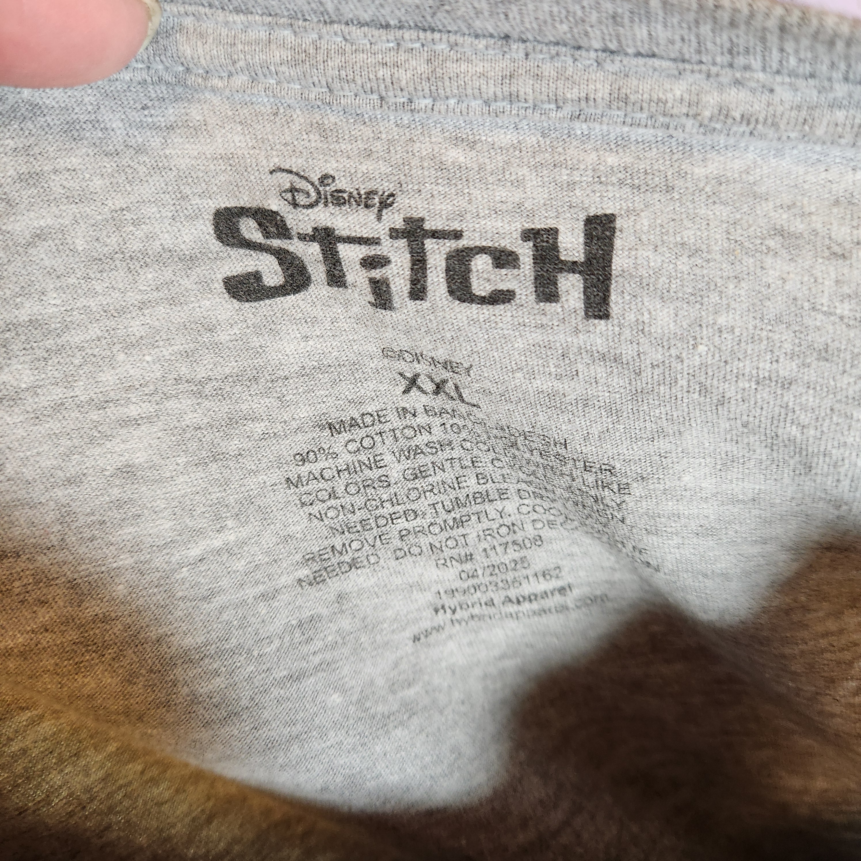Grey Tee "Disney's Stitch"