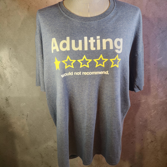 Navy Blue "Adulting" Tee