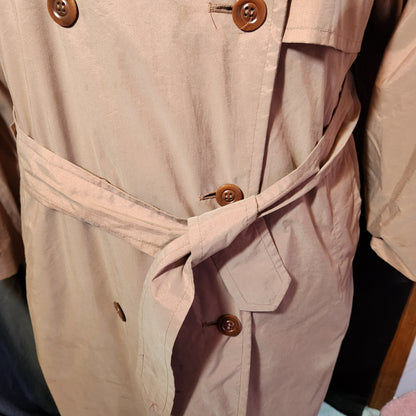 1990's Rose Gold Trench Coat