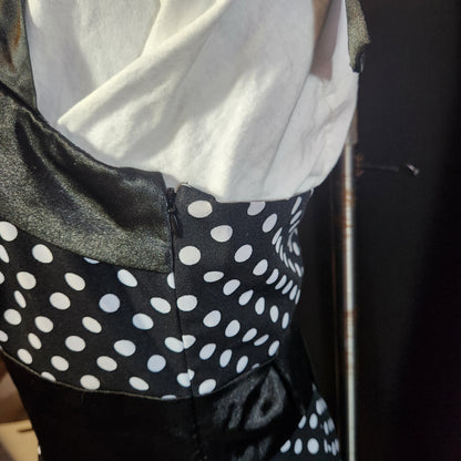 Black Dress With White Poka Dots