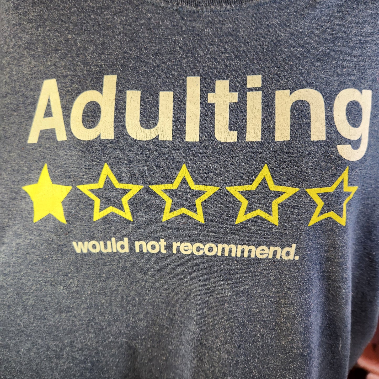 Navy Blue "Adulting" Tee