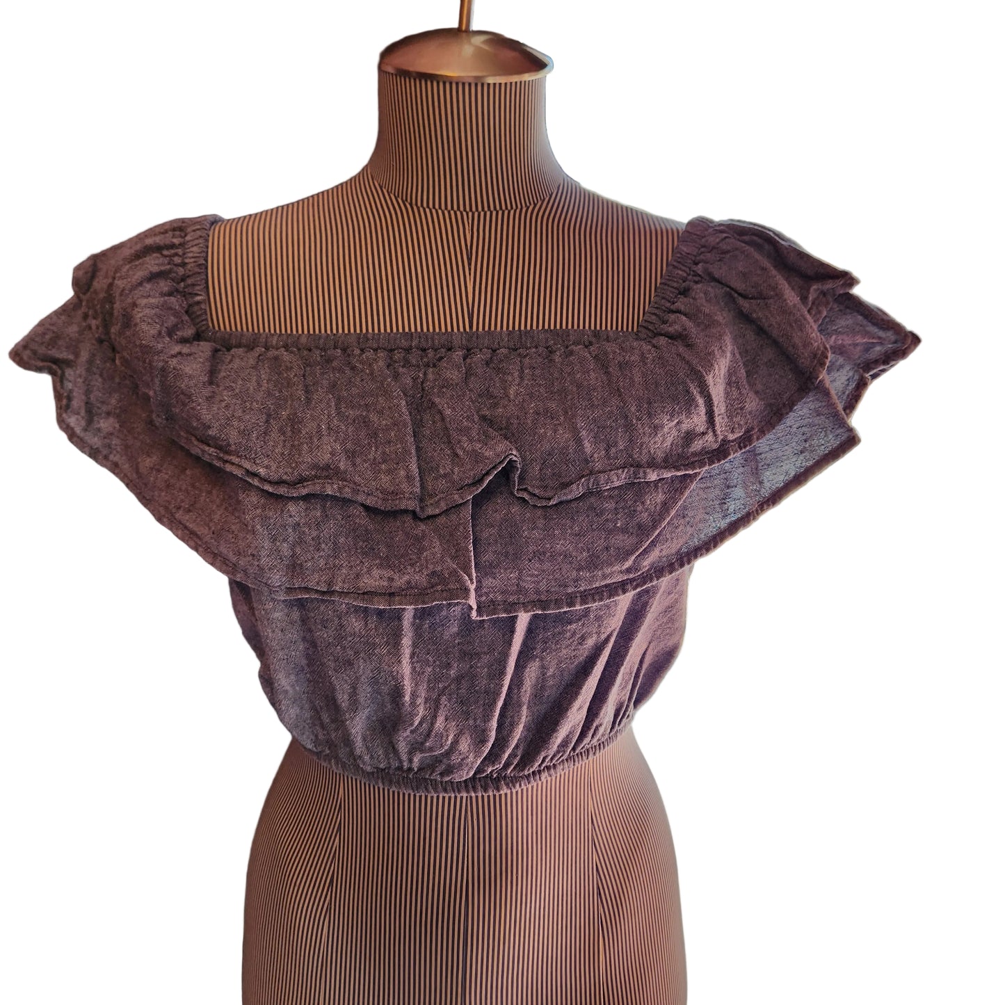 Y2K Express Denim Crop Top