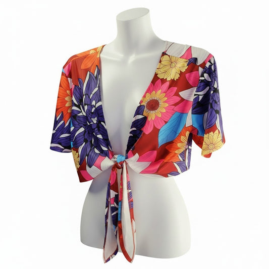 Flower Wrap Crop Top
