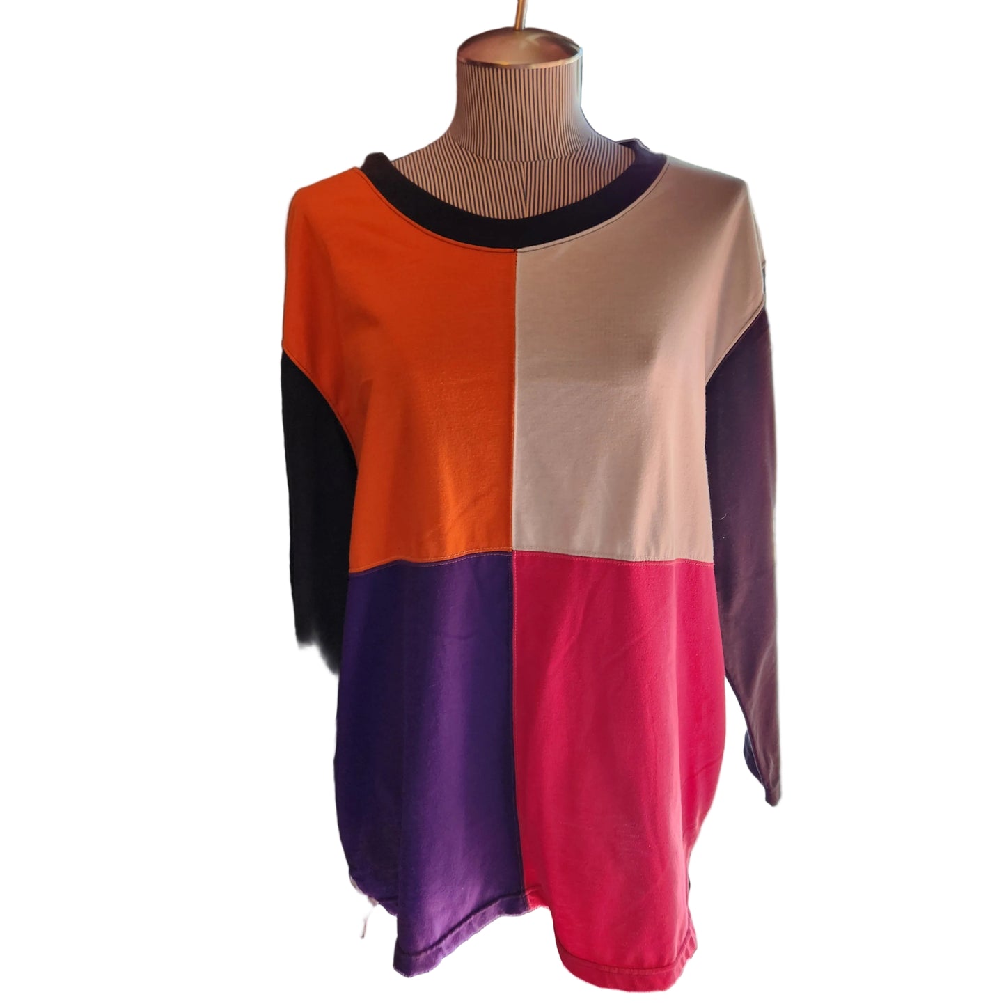Forelli International. Color Block. Long Sleeve Shirt