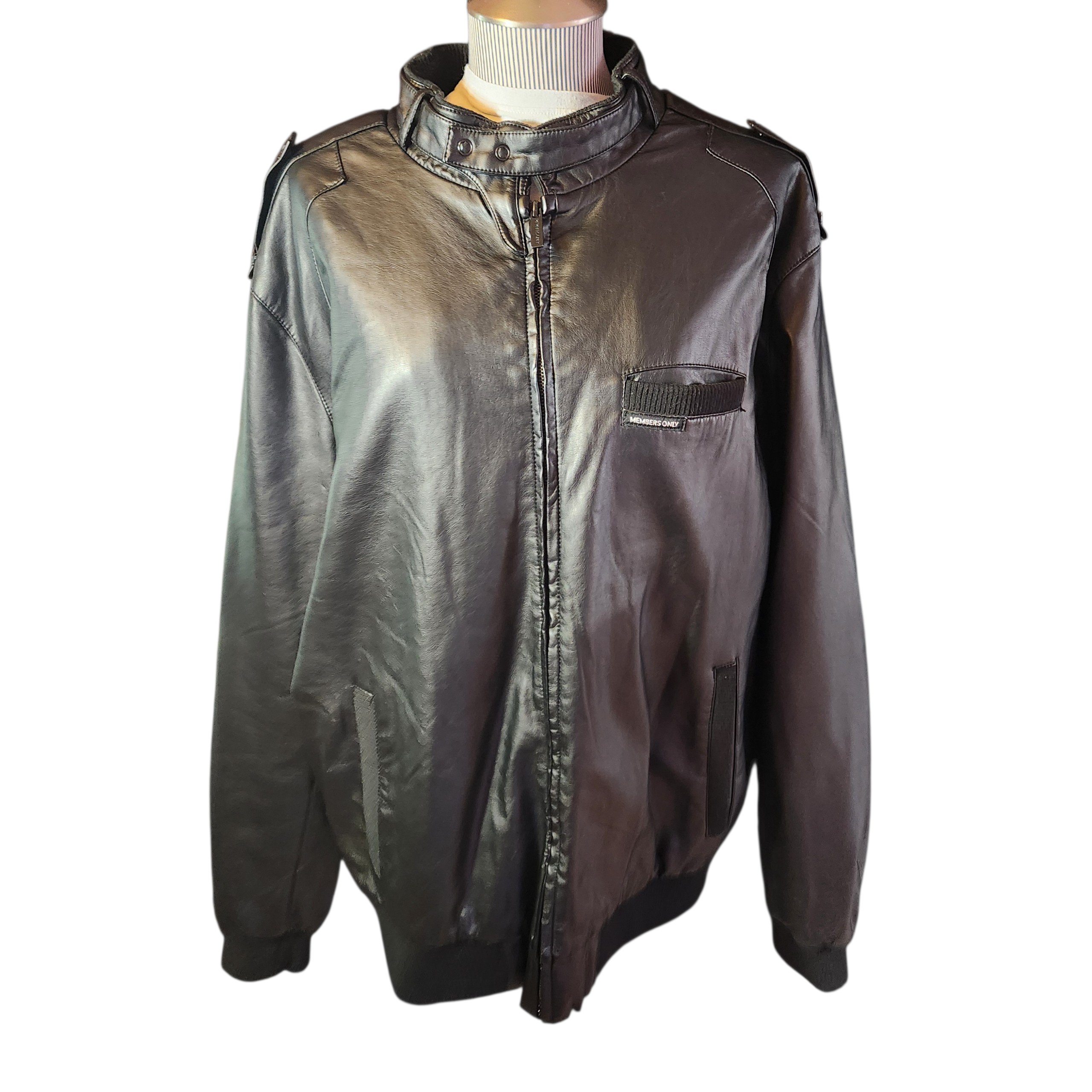 Members Only Jacket! Faux Leather Jacket