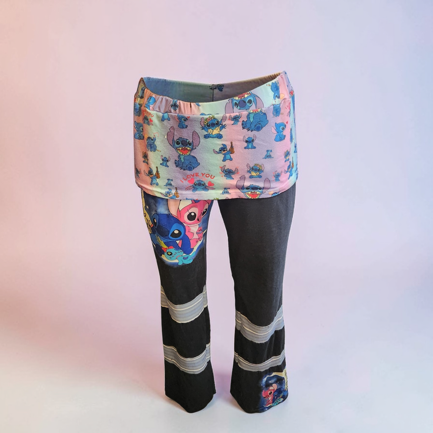 Stitch Pants with Attatched Skirt