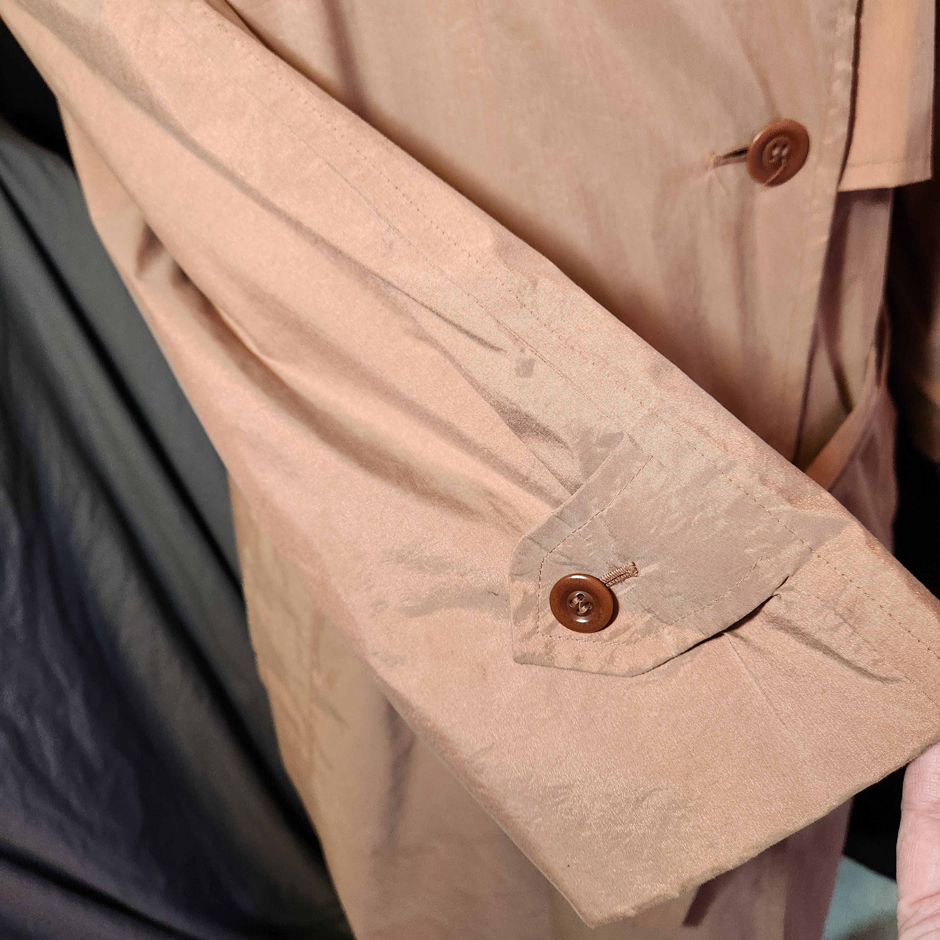 1990's Rose Gold Trench Coat