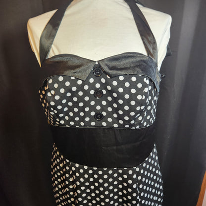 Black Dress With White Poka Dots