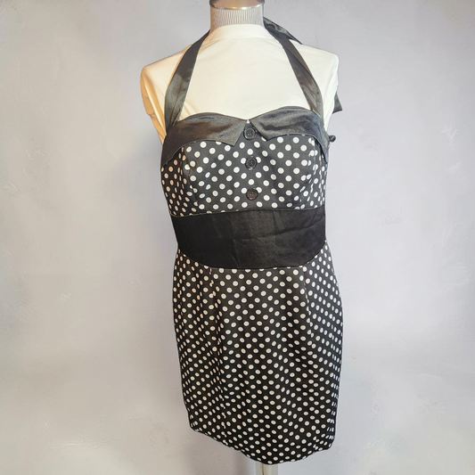 Black Dress With White Poka Dots