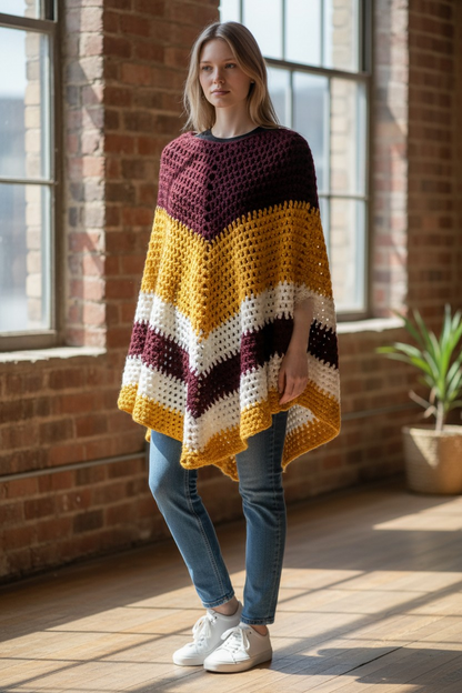 Handmade Crocheted Poncho