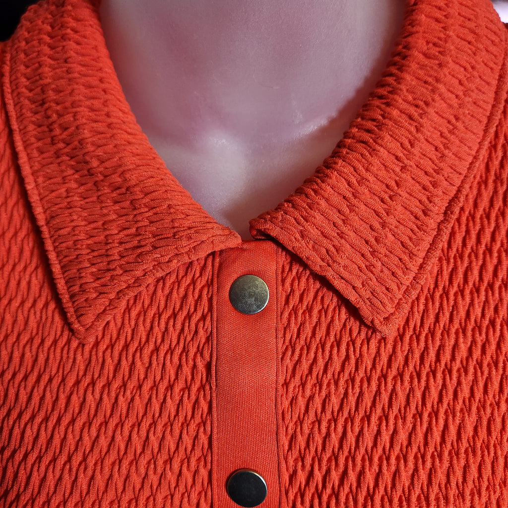 LOFT Orange Short Sleeve Top