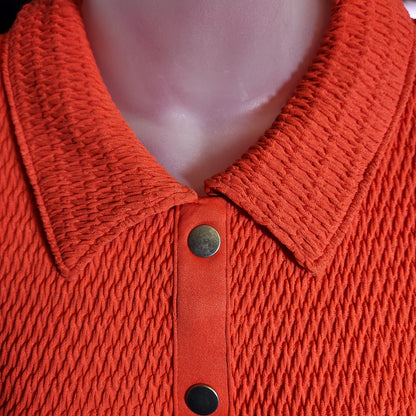 LOFT Orange Short Sleeve Top