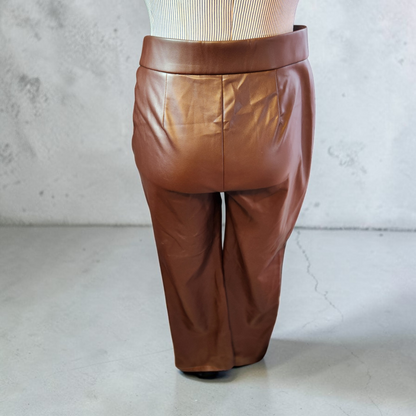 1990's Brown Leather Pants