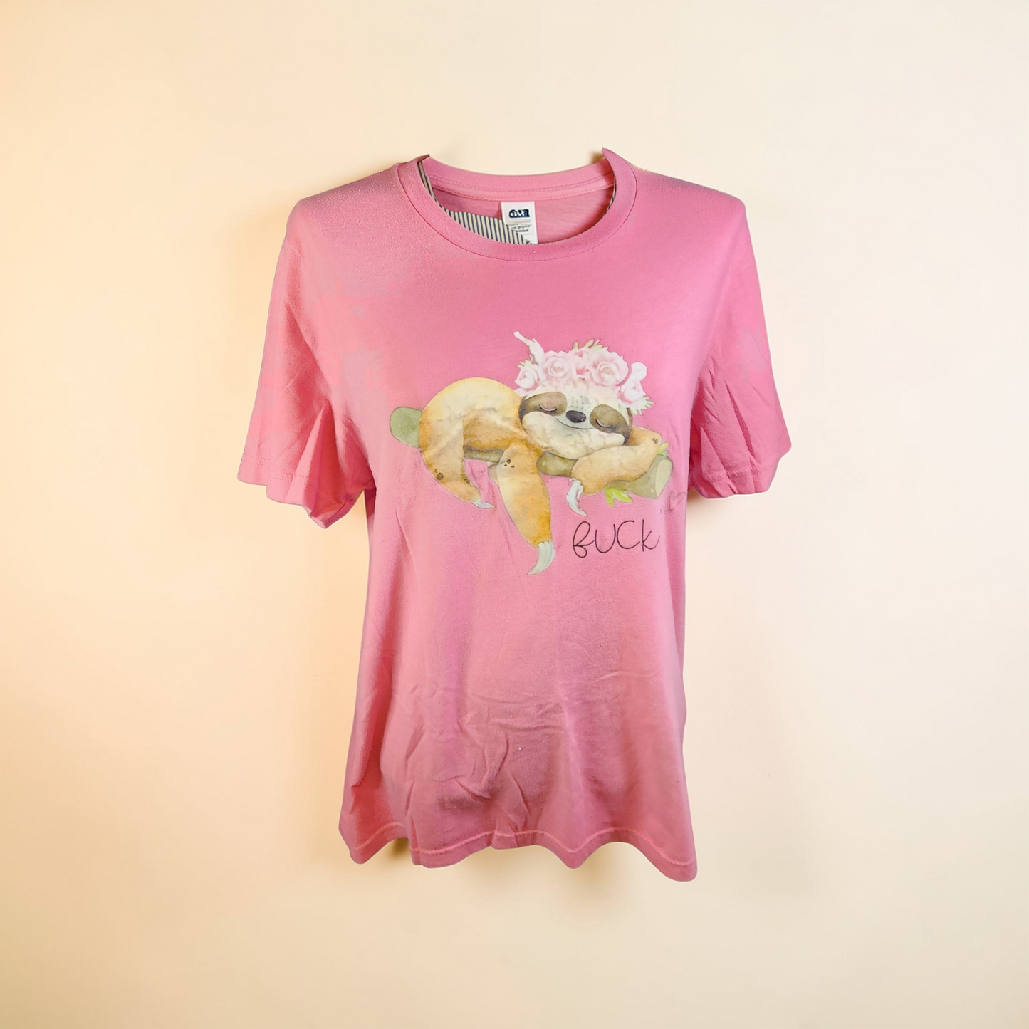 Pink Sloth "f&*k it" Tee